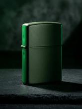 Zippo Green Matte | Custom Engrave - Laser Art MTL