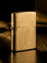 Zippo Solid Brushed Brass | Custom Engrave - Laser Art MTL