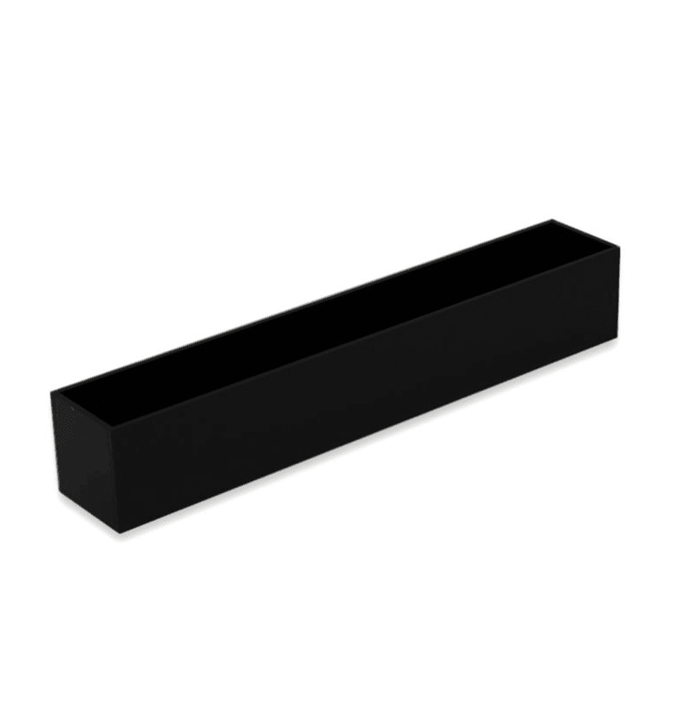Black Acrylic Box 5-Sided Box - Laser Art MTL