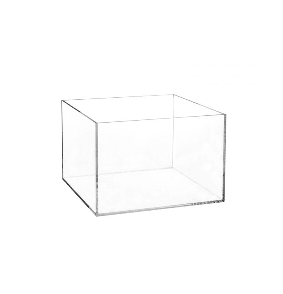 Transparent And Clear Acrylic 5-sided Box - Laser Art MTL