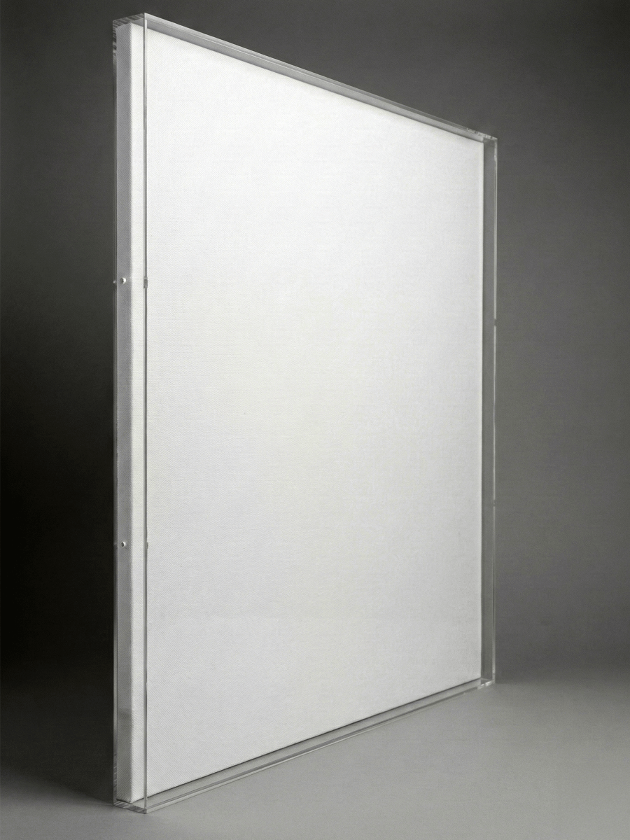 Acrylic Shadow Box 3 in Depth for Canvas Matted Print 3D Art - Laser Art MTL