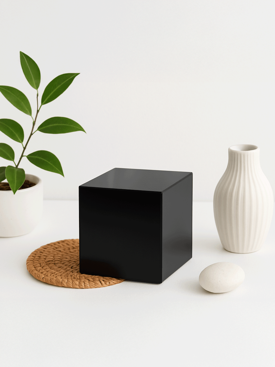 Black Acrylic Box 5-Sided Box Secondary image