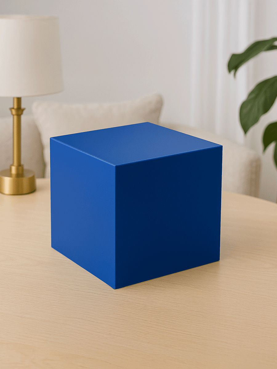 Blue Acrylic 5 - Sided Box - Laser Art MTL