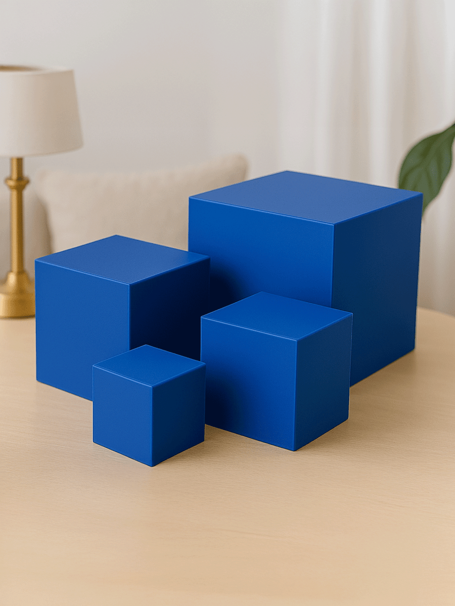 Blue Acrylic 5 - Sided Box - Laser Art MTL