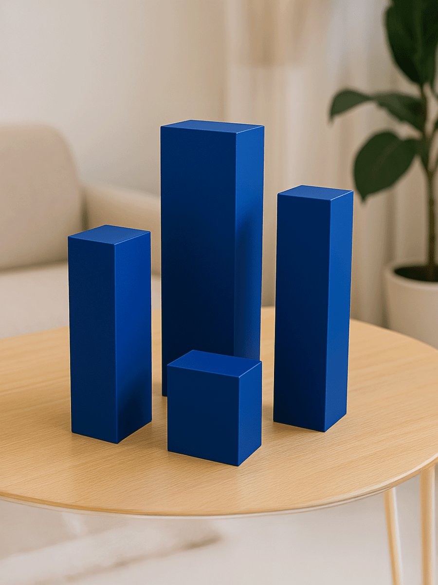 Blue Acrylic 5-Sided Box Secondary image
