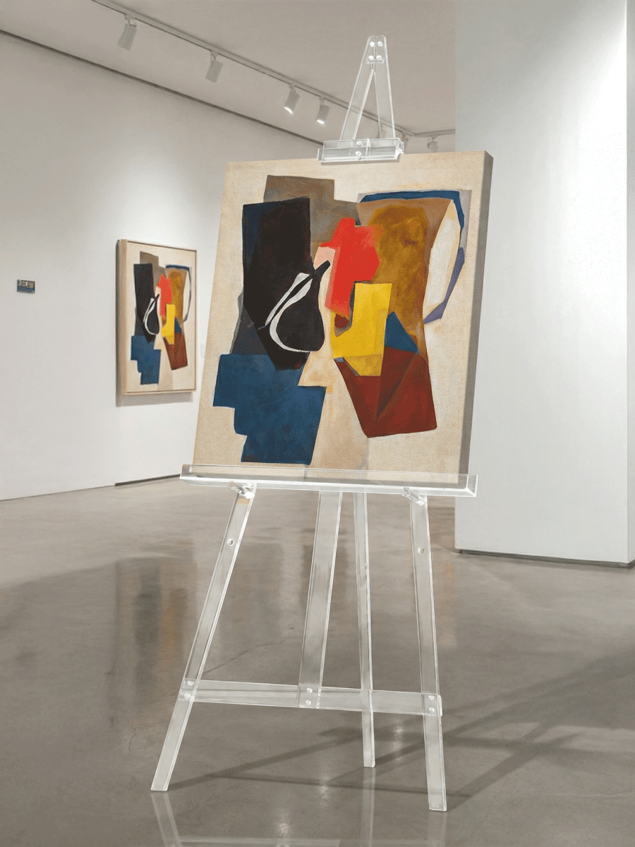 CLEAR ACRYLIC EASEL | TRIPOD | DISPLAY | ART Secondary image
