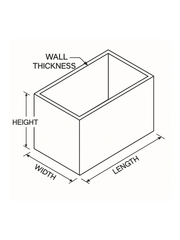 Custom Acrylic Box | 5 - Sided Box - Laser Art MTL