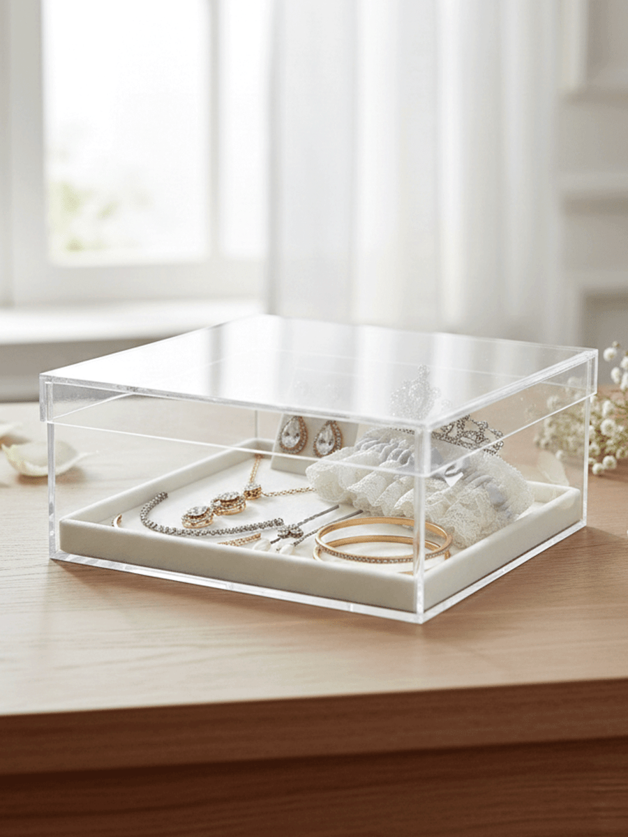 Custom Acrylic box with lid - Laser Art MTL Main image