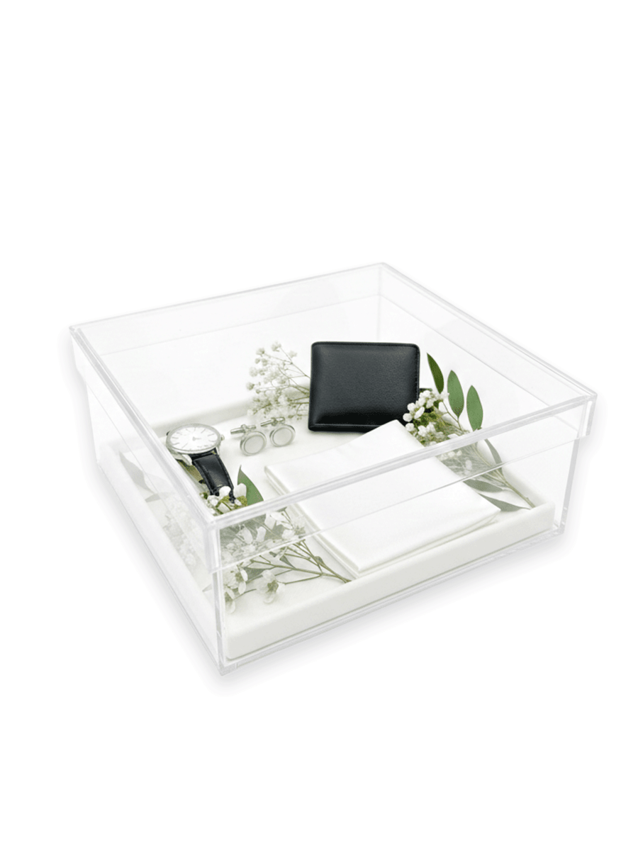 Custom Acrylic box with lid - Laser Art MTL