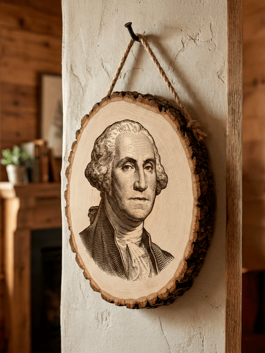 Custom Log wood Engraving | Basswood Plaques Secondary image