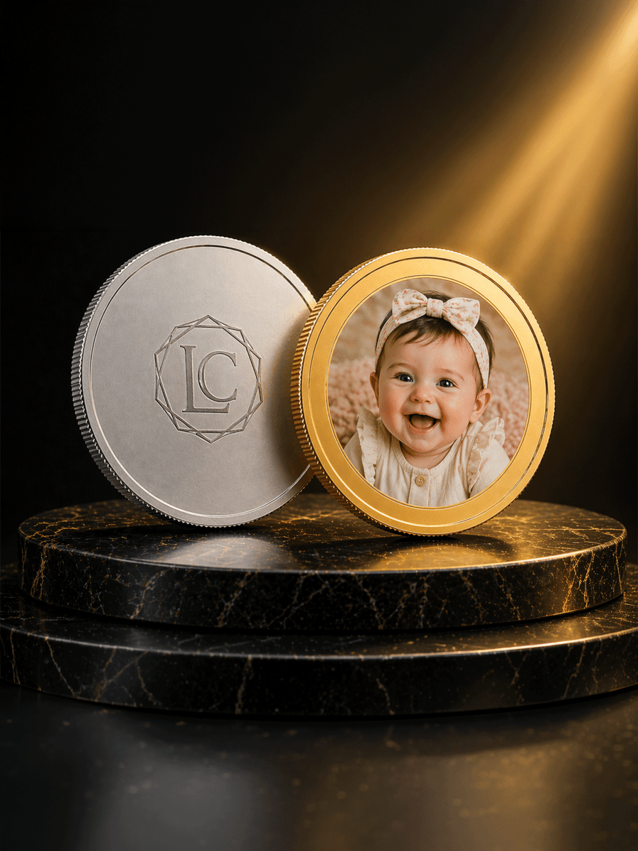 Custom Metal Coin Engraving or Printing - Laser Art MTL Main image