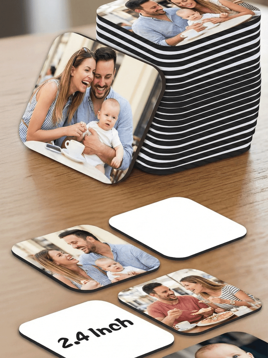 Custom Square Photo Magnet – Turn Memories into Decor - Laser Art MTL