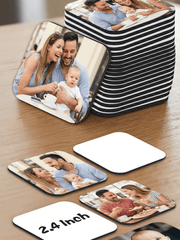 Custom Square Photo Magnet – Turn Memories into Decor - Laser Art MTL