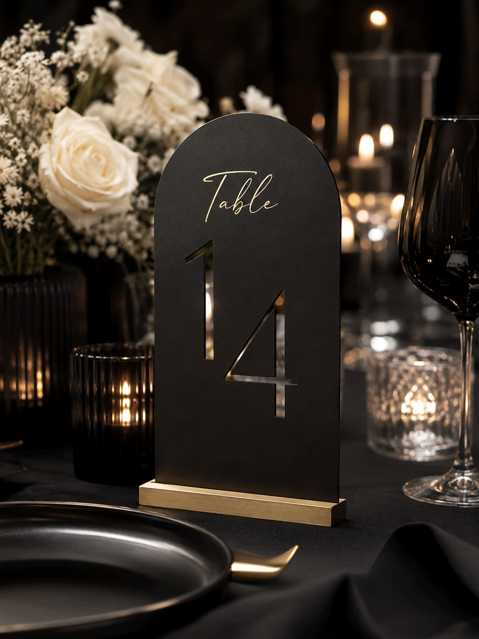 Custom Wedding Table Numbers Secondary image