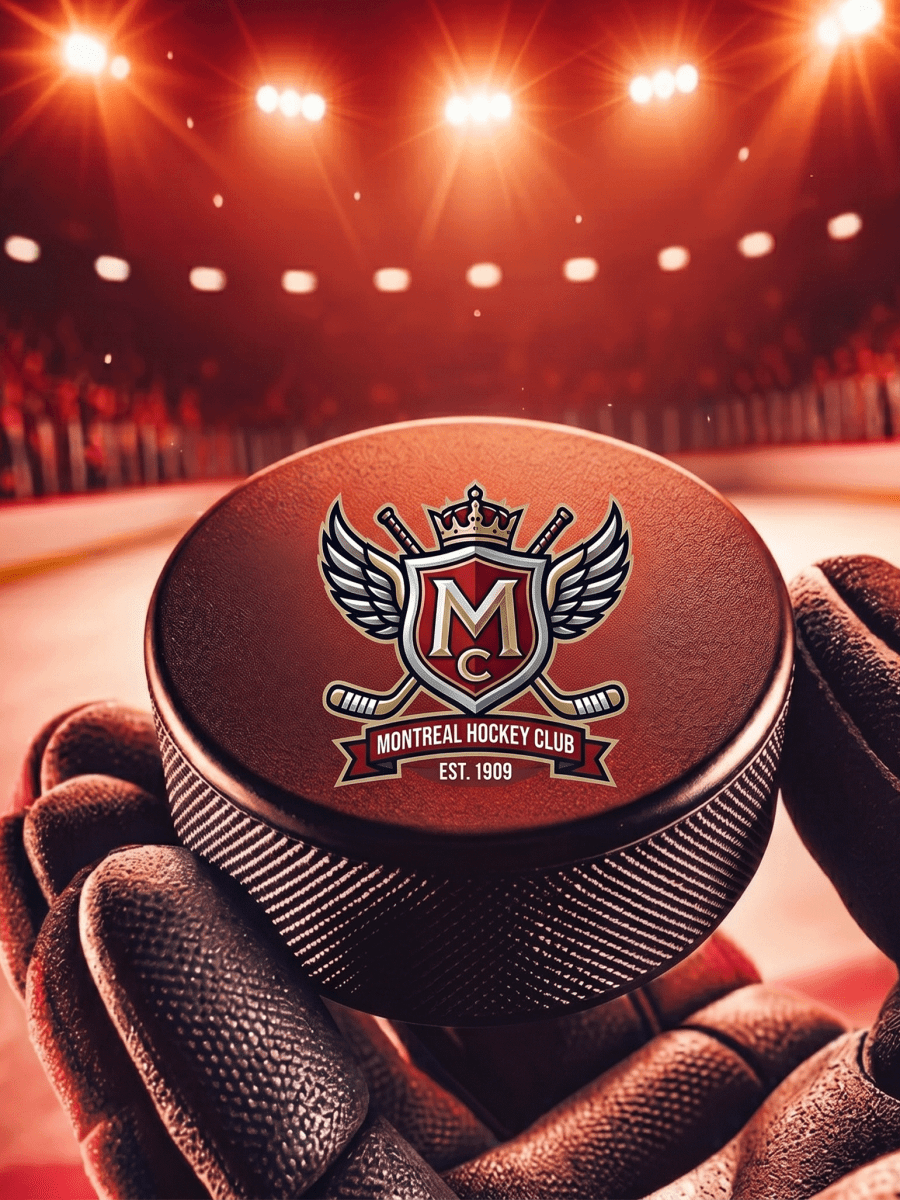 Customized Ice Hockey Pucks - Laser Art MTL Main image