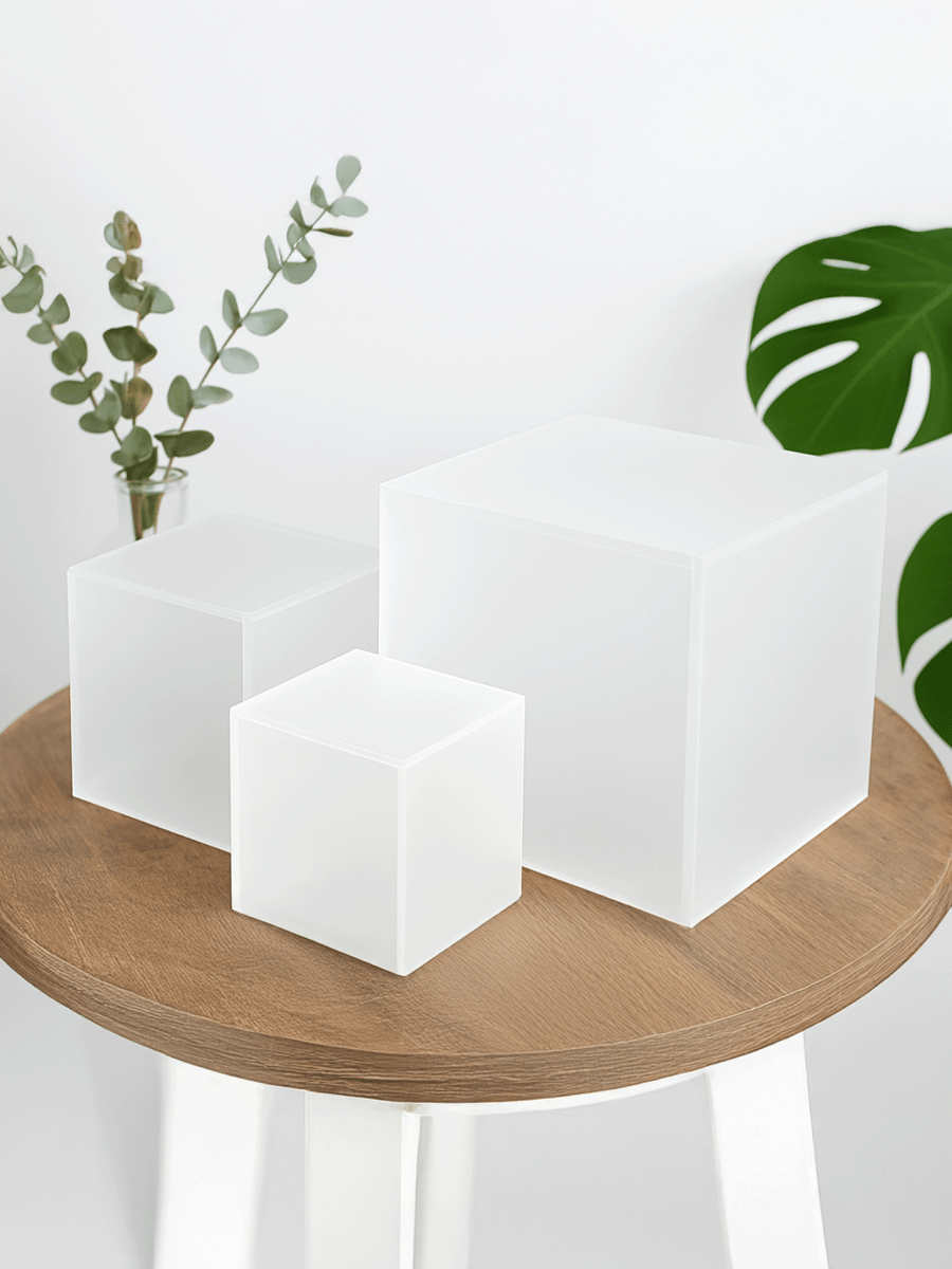 Frosted Acrylic 5 - Sided Box - Laser Art MTL Main image