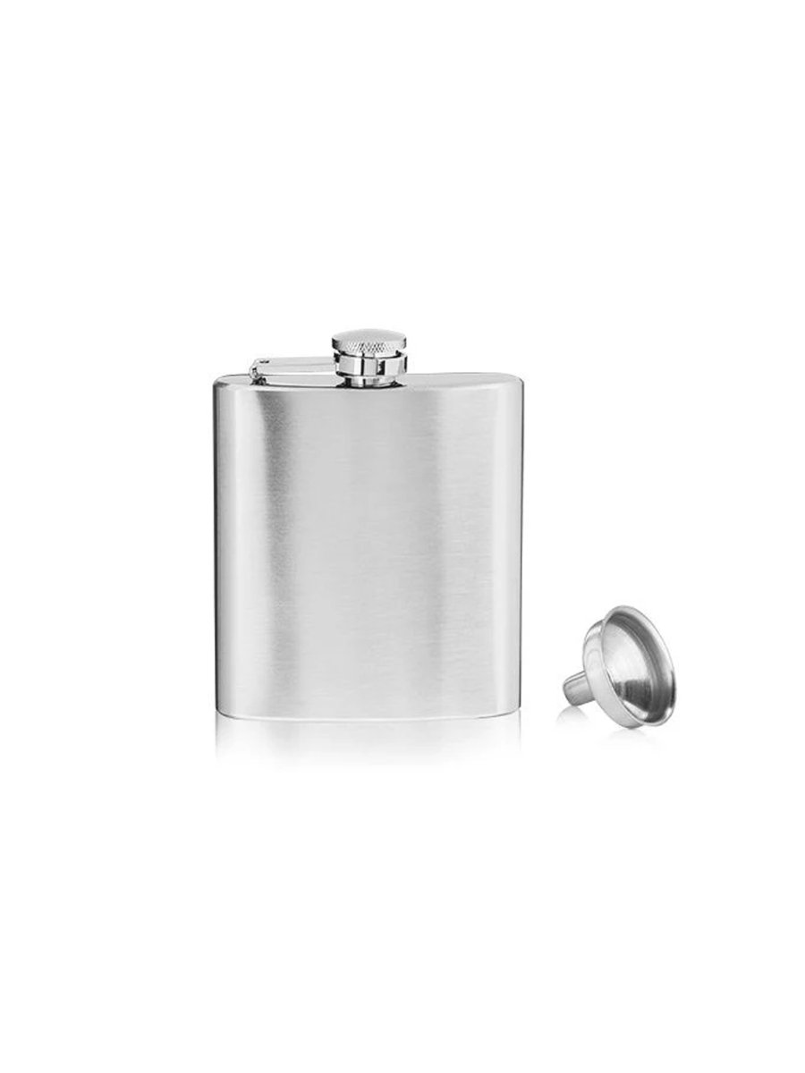 Personalized 6oz Hip Flask - Laser Art MTL Main image