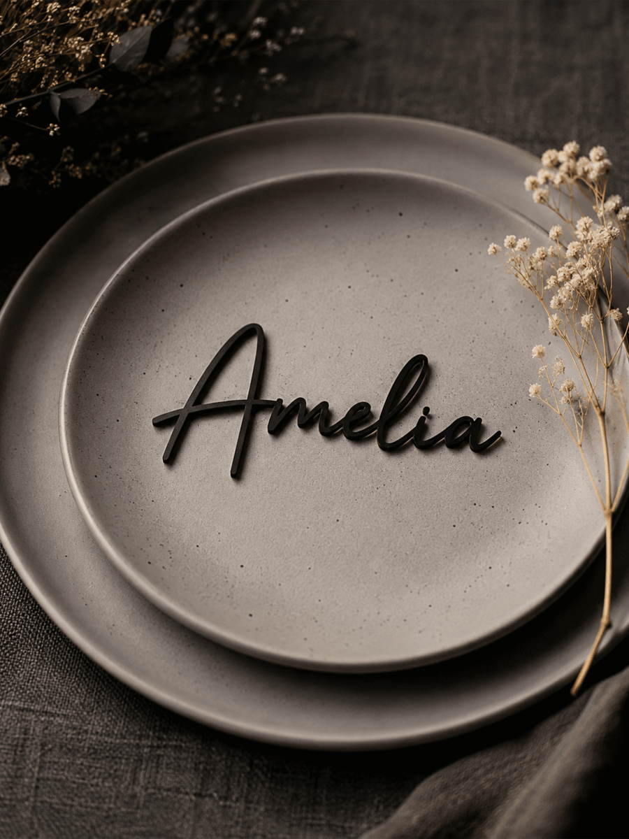 Personalized Name plate cutout - Laser Art MTL Main image