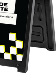 Plastic A-Frame Sign - Deluxe, 24 x 36" - Laser Art MTL