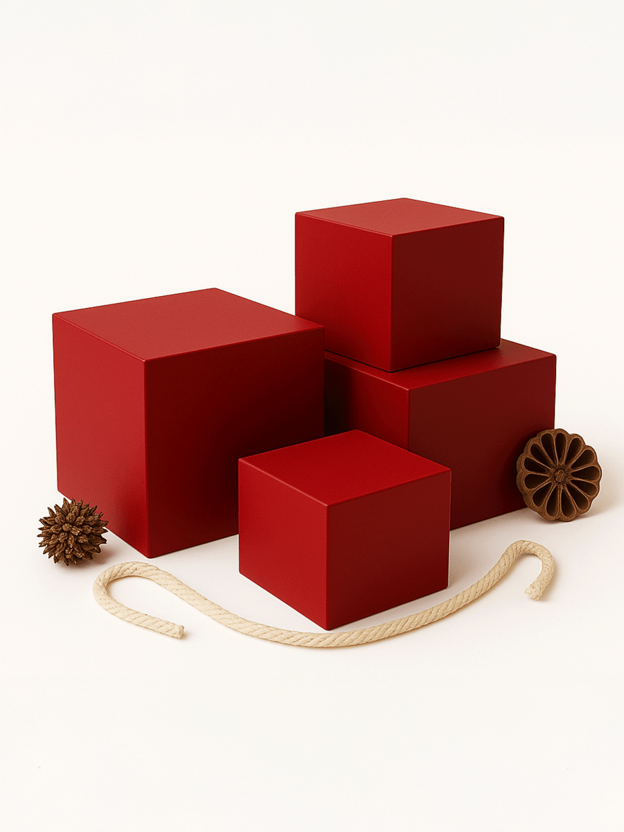 Red Acrylic 5-Sided Box Secondary image