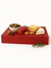 Red Acrylic 5 - Sided Box - Laser Art MTL