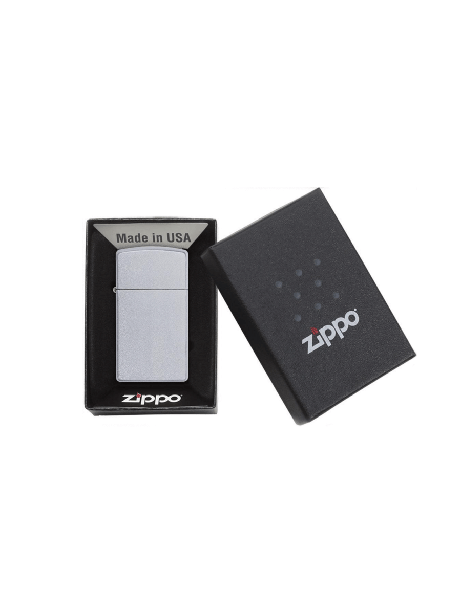 Slim® Satin Chrome | Custom Engrave - Laser Art MTL