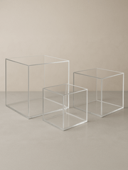 Transparent And Clear Acrylic 5 - sided Box - Laser Art MTL