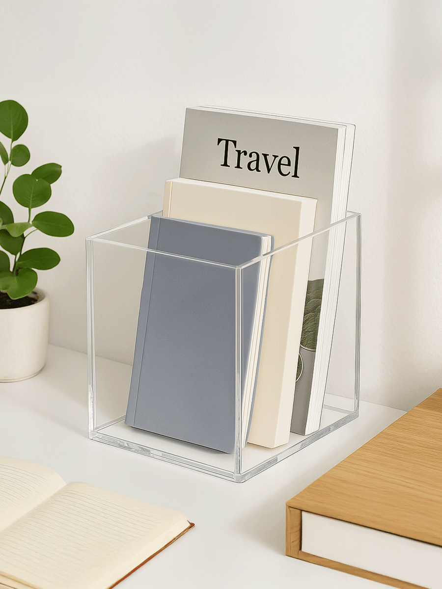 Transparent And Clear Acrylic 5 - sided Box - Laser Art MTL Main image