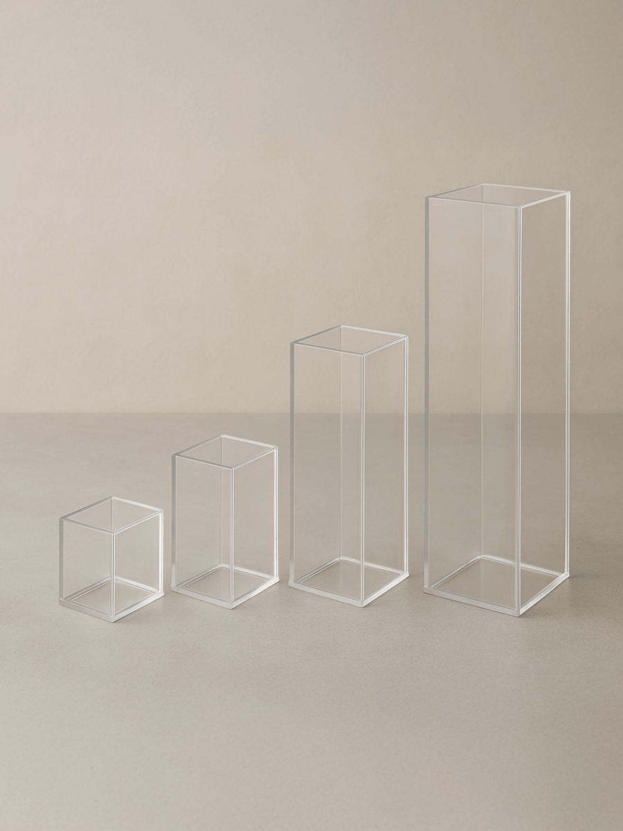 Transparent And Clear Acrylic 5 - sided Box - Laser Art MTL