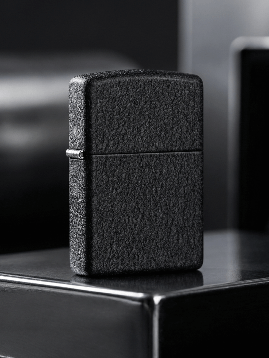 Zippo Classic Black Crackle® | Custom Engrave - Laser Art MTL Main image