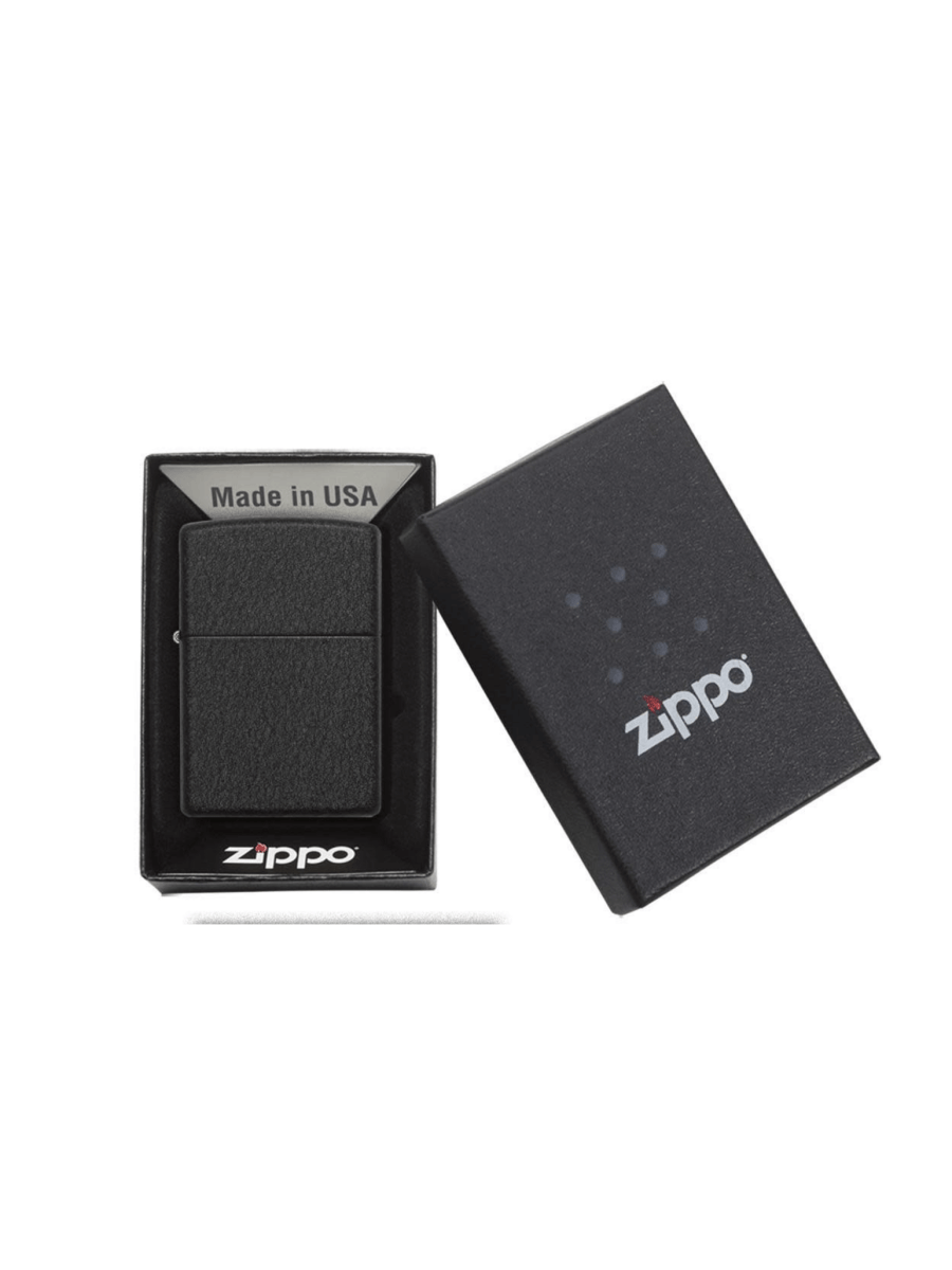 Zippo Classic Black Crackle® | Custom Engrave - Laser Art MTL