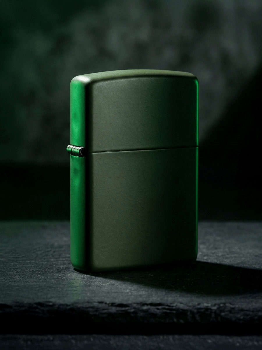 Zippo Green Matte | Custom Engrave - Laser Art MTL