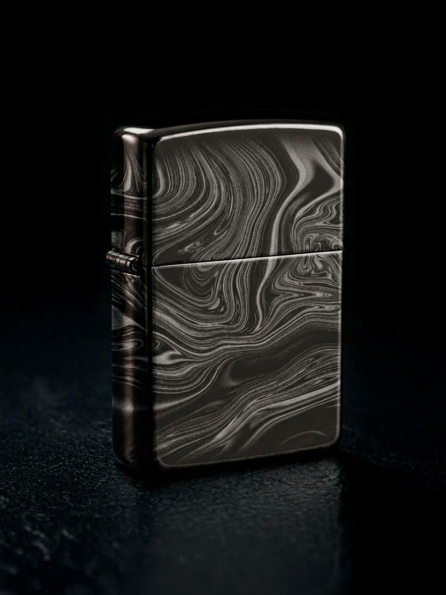 Zippo Marble Pattern Design | Custom Engrave - Laser Art MTL Image principale du produit