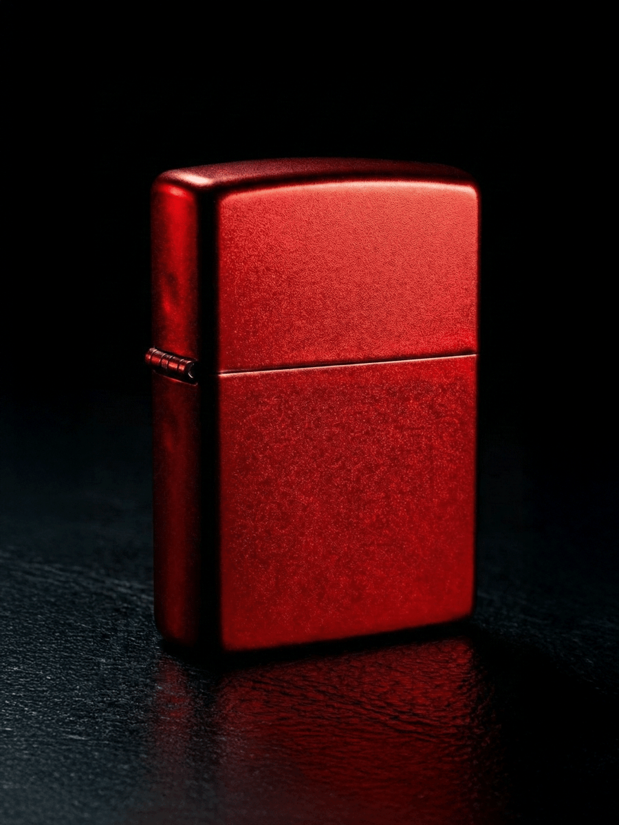 Zippo Metallic Red Matte | Custom Engrave - Laser Art MTL
