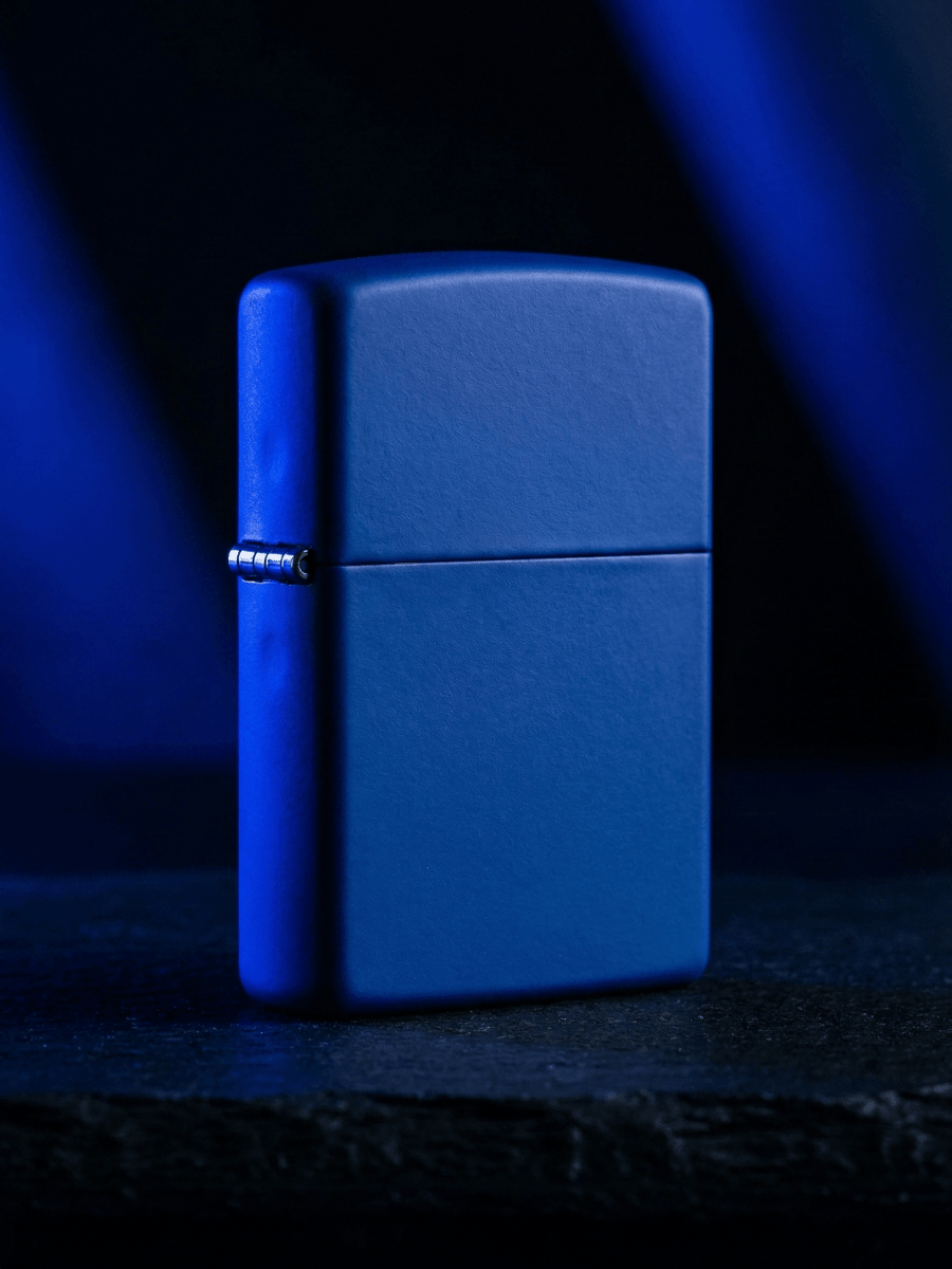 Zippo Royal Blue Matte | Custom Engrave - Laser Art MTL