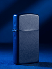 Zippo Slim® Navy Matte | Custom Engrave - Laser Art MTL