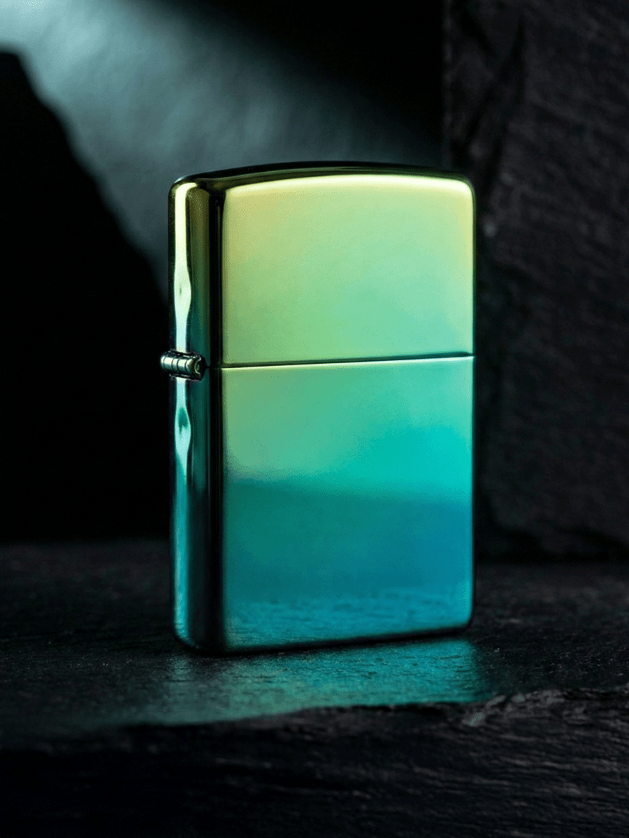 Zippo Teal | Custom Engrave - Laser Art MTL Main image