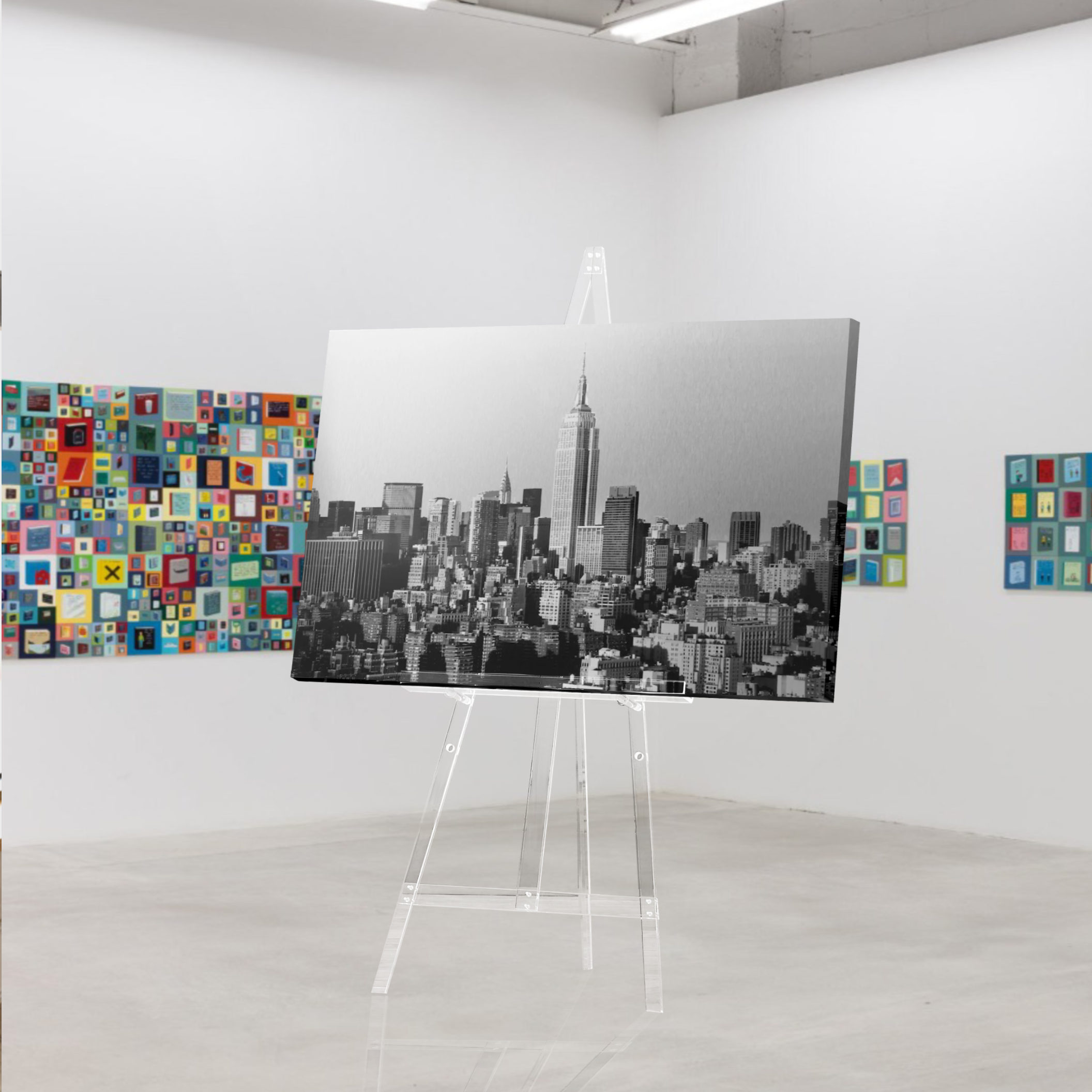 CLEAR ACRYLIC EASEL | TRIPOD | DISPLAY | ART - Laser Art MTL