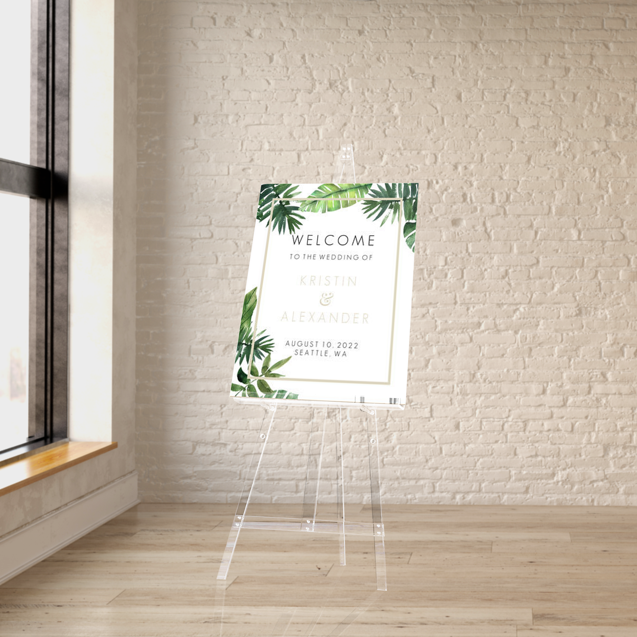 CLEAR ACRYLIC EASEL | TRIPOD | DISPLAY | ART - Laser Art MTL