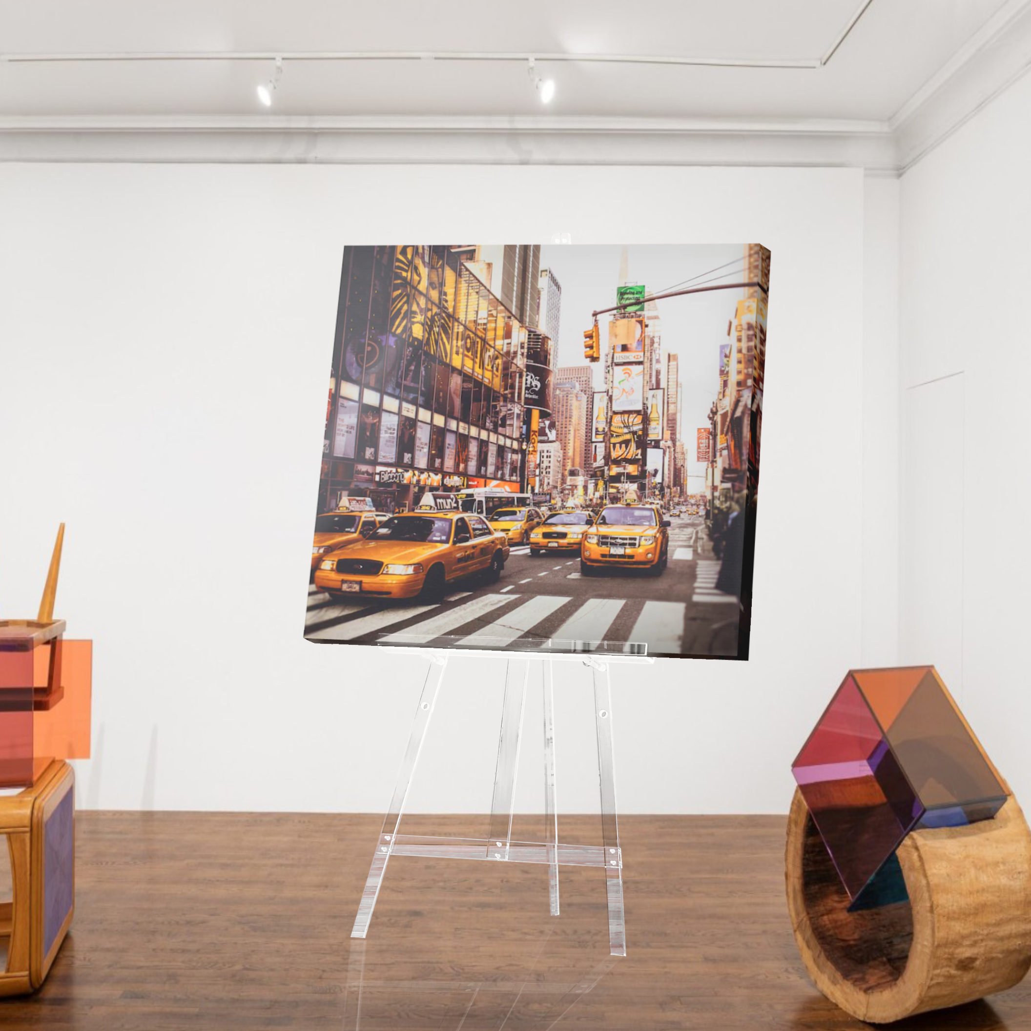 CLEAR ACRYLIC EASEL | TRIPOD | DISPLAY | ART - Laser Art MTL