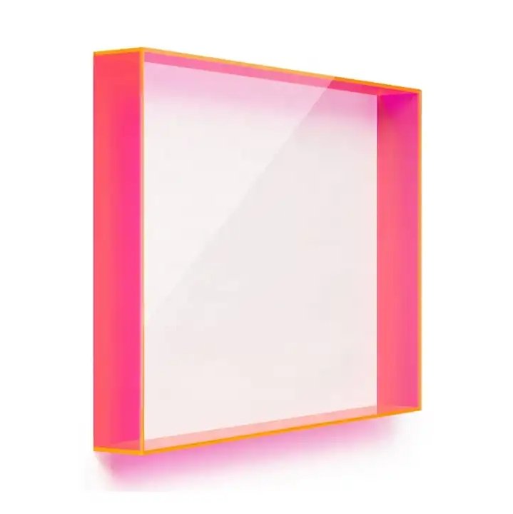 Acrylic Shadow Box 3" Depth for Canvas, Matted Print, 3D Art - Laser Art MTL