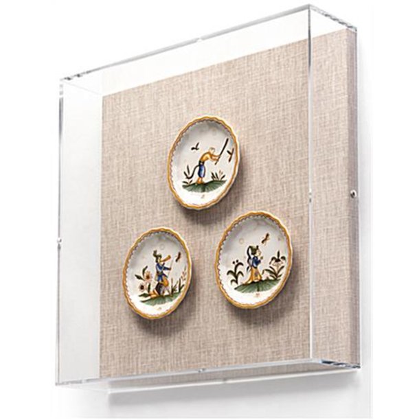 Shadow Box Depth Acrylic Shadow Box 3 in Depth for Canvas Matted Print 3D Art - Laser ...