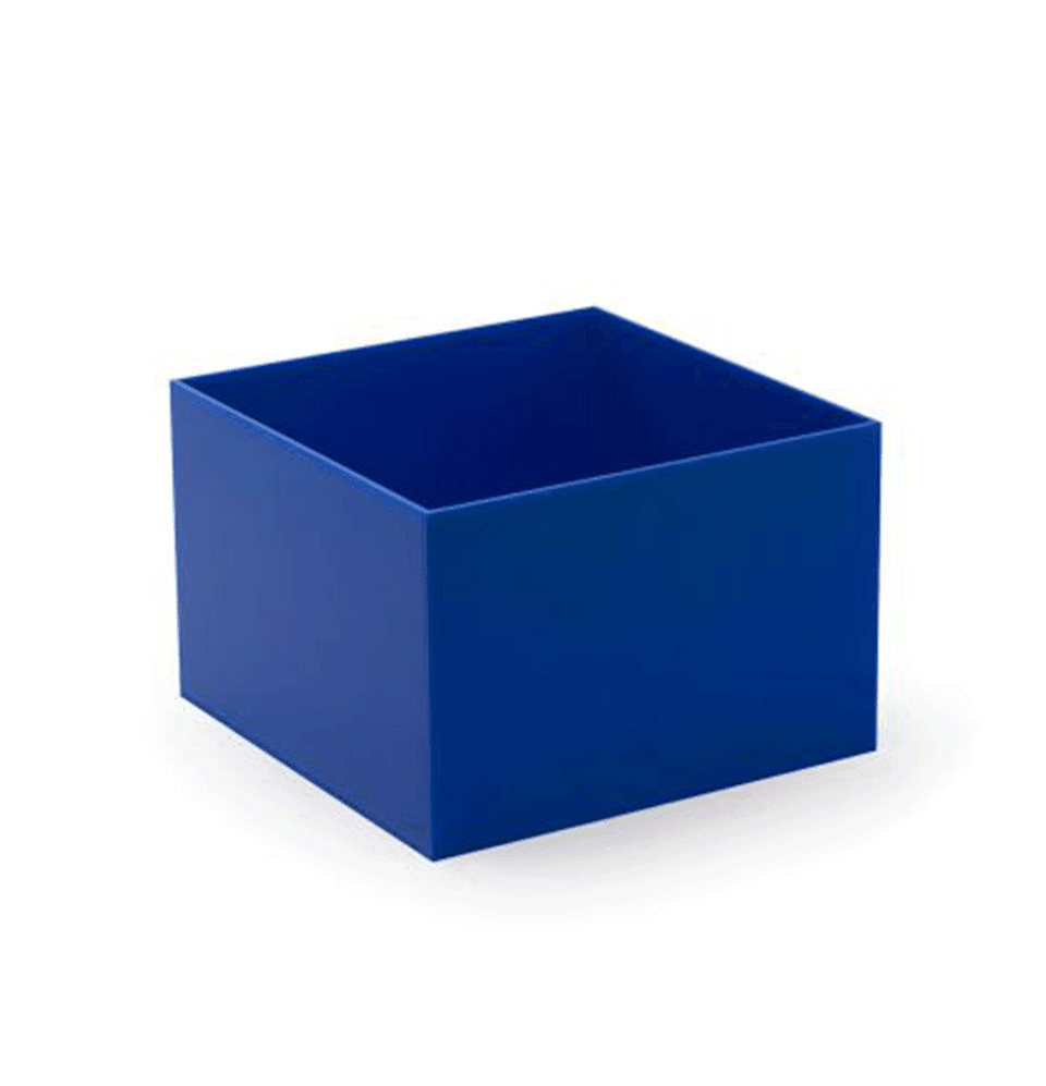Blue Acrylic 5-Sided Box - Laser Art MTL