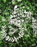 Personalized Christmas Ornaments - Laser Art MTL