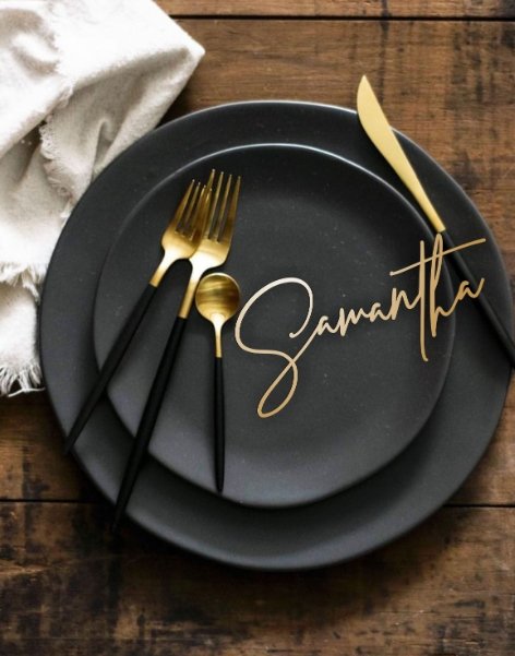 Personalized Name plate cutout Secondary image