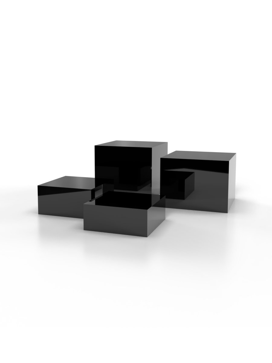 Set of 4 | Large Acrylic Riser - Laser Art MTL Main image