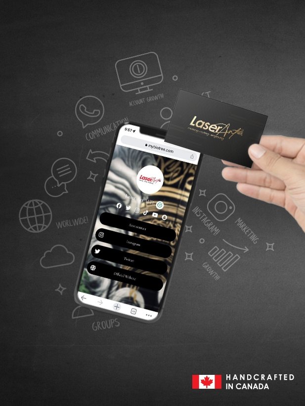Smart Metal Business Card - Laser Art MTL Main image