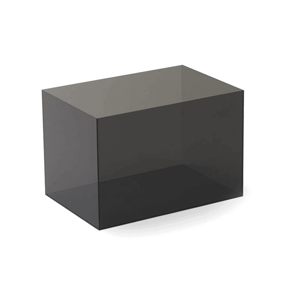 Smoke Acrylic 5-Sided Box - Laser Art MTL