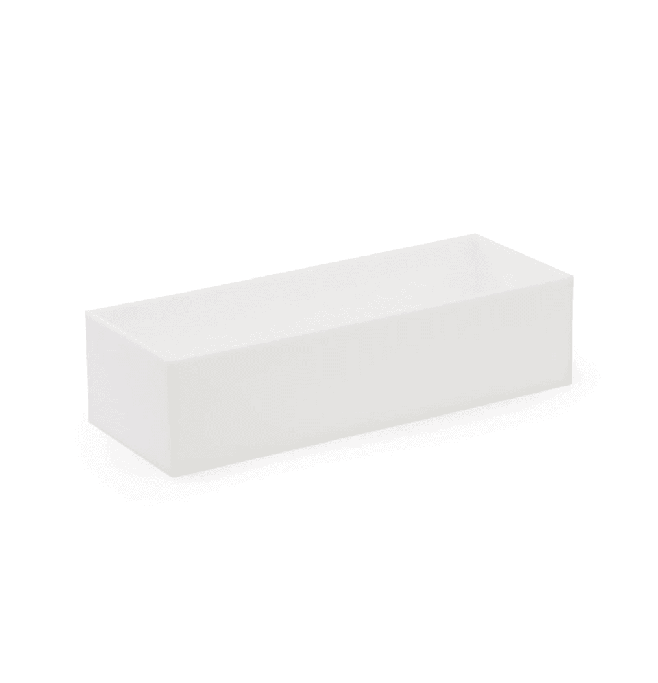 White Acrylic 5-Sided Box - Laser Art MTL