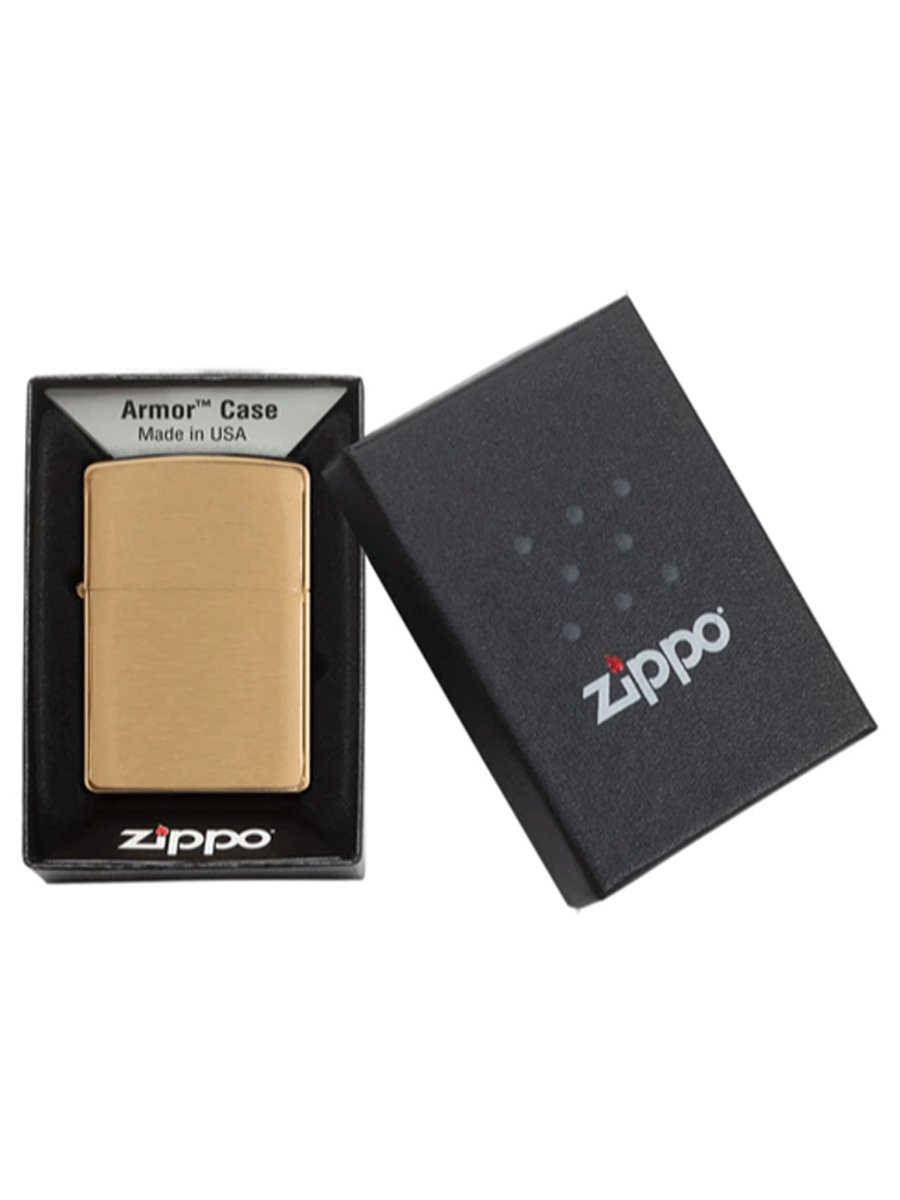 Zippo Armor Brushed Brass | Custom Engrave - Laser Art MTL
